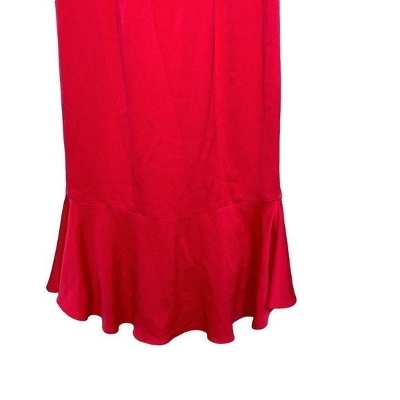 Shoshanna Midnight Poppy Strapless High-Low Gown Hem and Bust Ruffle Size 2 - Picture 10 of 11